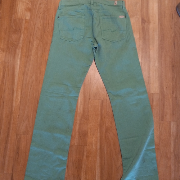 Sold 7 for all mankind light green jeans - Picture 3 of 4